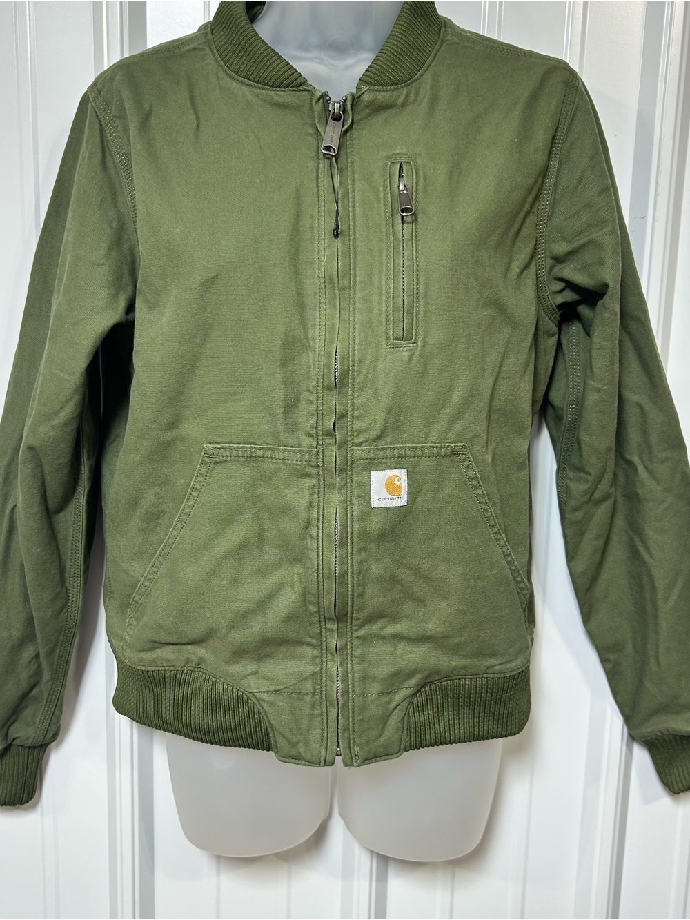 Carhartt Women's Olive Crawford Bomber Jacket Small